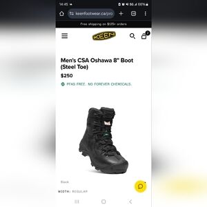 Men's CSA Oshawa 8" Boot (Steel Toe)